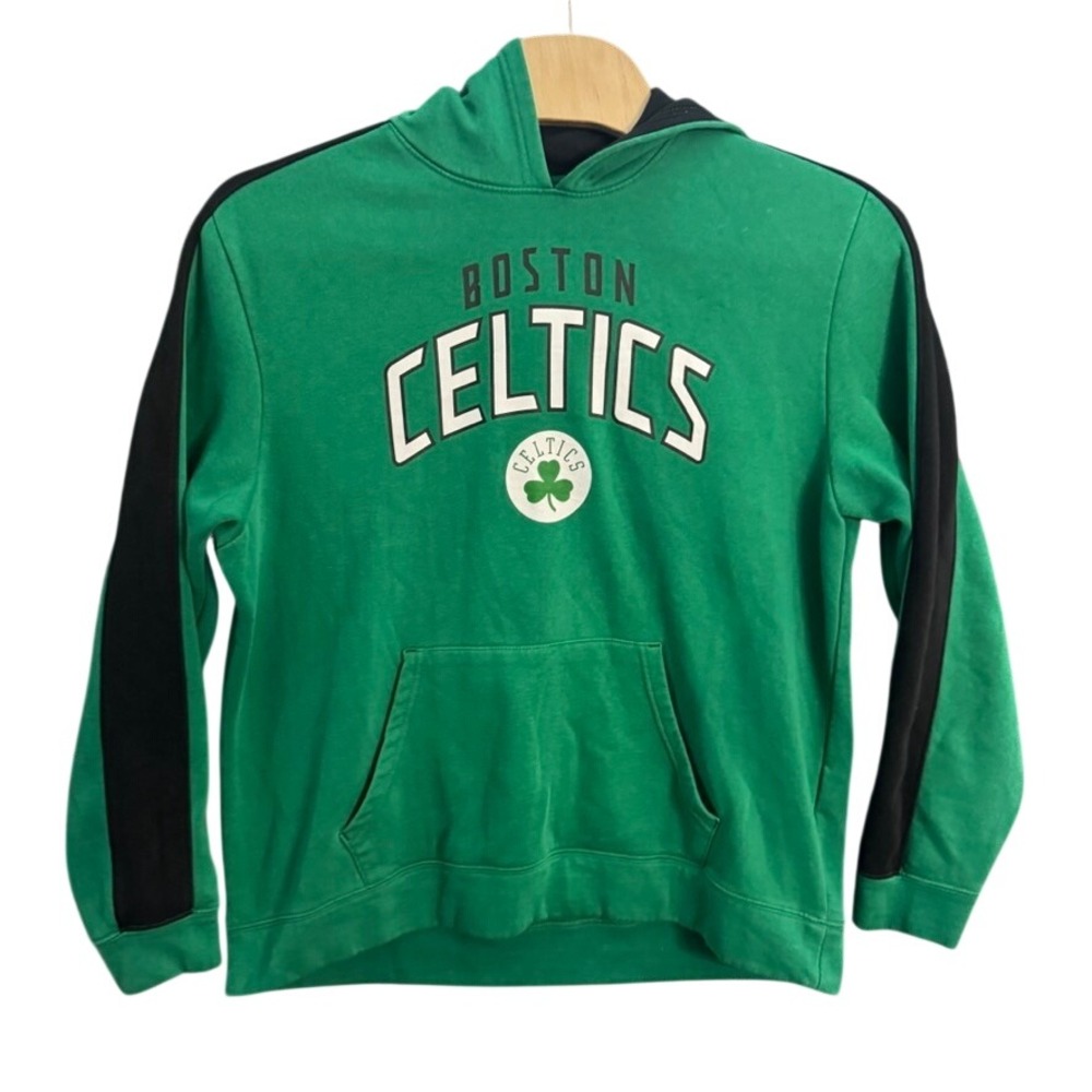 Fanatics Boston Celtics NBA Hoodie Mens 2XL Green Black Fleece Sweatshirt